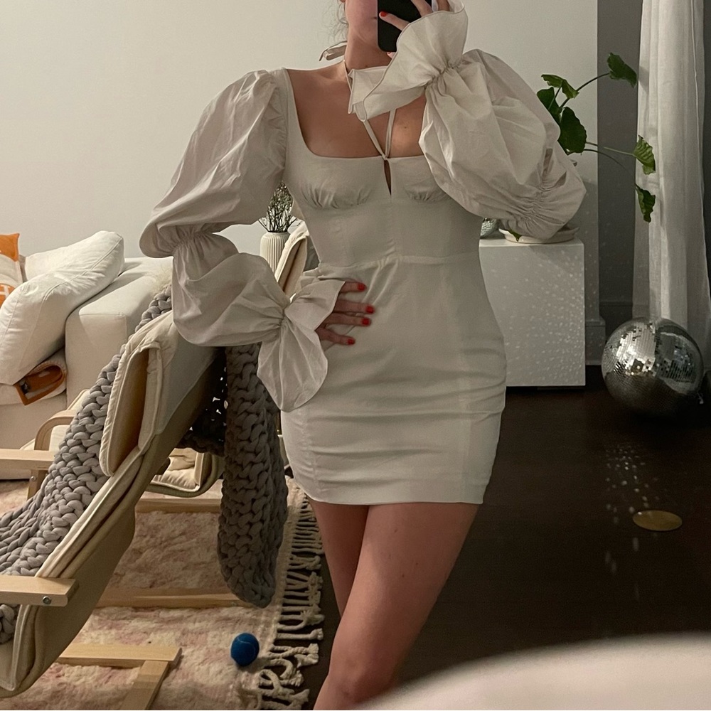 House of CB pastel grey dress. Size S